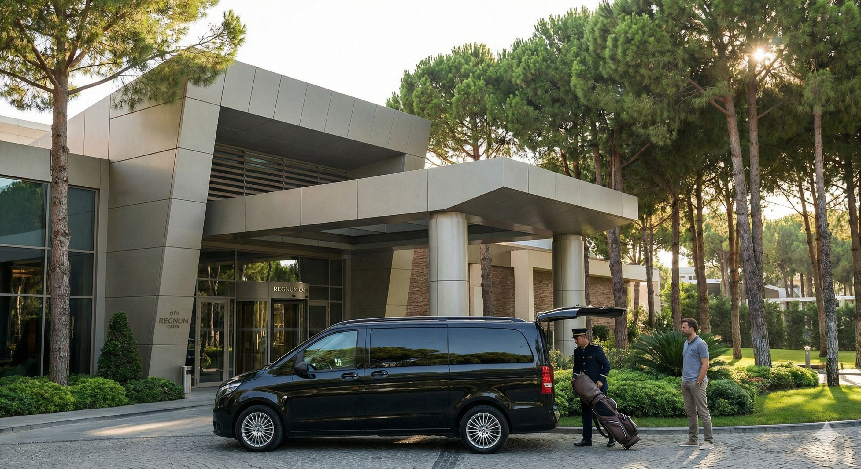 VIP-Golf-Transfer nach Belek: Sicherer Transport für Golfgepäck und Koffer.